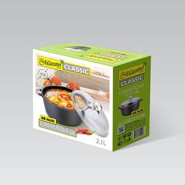 Maestro MR-4620C Pot with lid 20 cm 2,1 l Black Kitchen Home & Kitchen