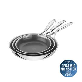 Zwilling - Peak Fry Pan Set - 18/10 Stainless Steel - 20 cm, 24 cm, 28 cm / Home and Kitchen Αταξινόμητα (Σπίτι & Κουζίνα) Σπίτι & Κουζίνα