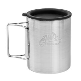 Helikon Thermal mug with lid 250 ml Silver, Black Kitchen Home & Kitchen