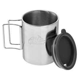 Helikon Thermal mug with lid 250 ml Silver, Black Kitchen Home & Kitchen