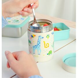 A little lovely company - Insulated food jar - Stainless steel Jungle - 8 x 12 x 8 cm / Home and Kitchen Uncategorized (Home & Kitchen) Home & Kitchen