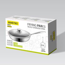 Frying pan with lid MAESTRO MR-1216 28 cm (MR-1216-28) Κουζίνα Σπίτι & Κουζίνα