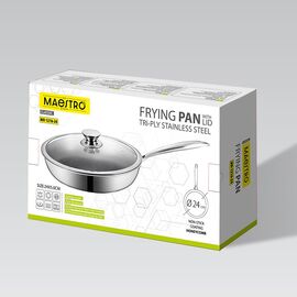 Frying pan with lid MAESTRO MR-1216 24 cm (MR-1216-24) Κουζίνα Σπίτι & Κουζίνα