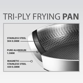 Frying pan with lid MAESTRO MR-1216 24 cm (MR-1216-24) Κουζίνα Σπίτι & Κουζίνα
