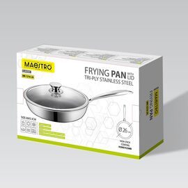 Frying pan with lid MAESTRO MR-1216 26 cm (MR-1216-26) Κουζίνα Σπίτι & Κουζίνα