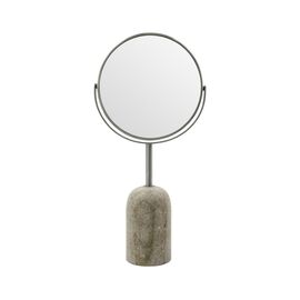 Meraki - Two-sided mirror, MKMarble - Beige - h: 40 cm, d: 8 cm, dia: 19 cm / Beauty Uncategorized (Beauty)