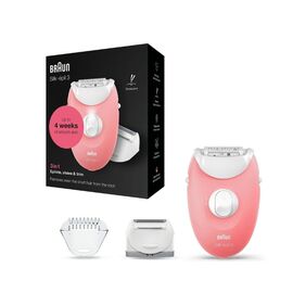 BRAUN Silk-épil 3 SE3-277 Epilator, White and Pink Συσκευές Περιποίησης Περιποίηση Προσώπου