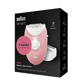 BRAUN Silk-épil 3 SE3-277 Epilator, White and Pink Συσκευές Περιποίησης Περιποίηση Προσώπου