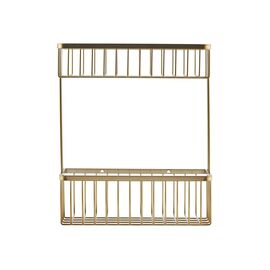 House Doctor - Double Bath Basket - 33x28 cm - Brass / Home and Kitchen