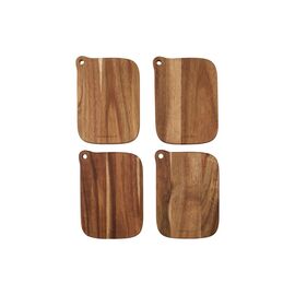 House Doctor - Eya Cutting Board - 13x18 cm - Set of 4 / Home and Kitchen