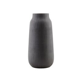 House Doctor - Groove Vase - H35 cm - Black / Home and Kitchen