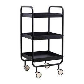 House Doctor - Roll Trolley - L42 cm, W38 cm, H85 cm - Black / Home and Kitchen
