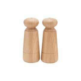 House Doctor - Salt and pepper grinder, HDWardha - Oak - h: 17 cm, dia: 7 cm / Home and Kitchen