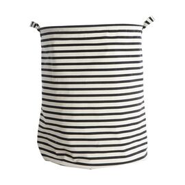 House Doctor - Stripes Laundry Bag Stripes - H50 cm - Black/White / Home and Kitchen