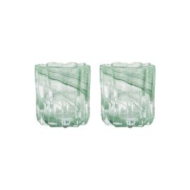 House Doctor - Tealight Holder HDCurl - Green - Dusty Green / Home and Kitchen