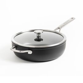 KitchenAid - Forged Hardened Aluminium Wok with Helper Handle - Black - 30 cm / Home and Kitchen
