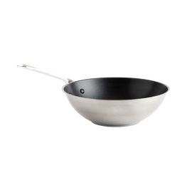 KitchenAid - Stainless Steel Sheet Wok - Silver - 28 cm / Home and Kitchen
