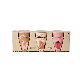 Rice - Melamine Kids Cup with Fairytale Print - Small - 160 ml - 6 Pack / Home and Kitchen