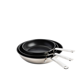 KitchenAid - Stainless Steel Sheet Frypan Set - Silver - 20/24/28 cm / Home and Kitchen