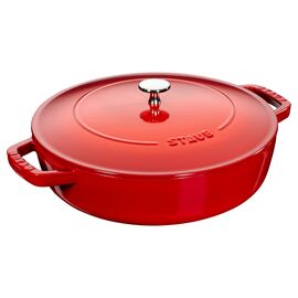 Staub - Saute Pan Chistera - Cherry - 24 cm / Home and Kitchen