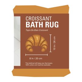 Kikkerland - Croissant Bath Rug - 25.75 x 20.25 x 0.25 / Home and Kitchen