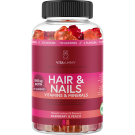 VitaYummy - Hair & Nails Rasberry/Peach 110 pcs / Health and Personal Care