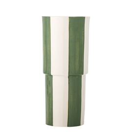 Bloomingville - Floki Vase - Green - Stoneware / Home and Kitchen