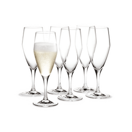Holmegaard - Perfection Champagne Glass - 23 cl - Set of 6 - E / Home and Kitchen