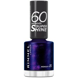 Rimmel London - 60 Seconds Super Shine Nail Polish - 563 Midnight Rush - 8 ml / Beauty