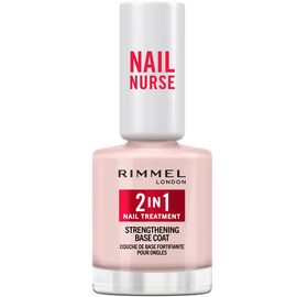 Rimmel London - Nail Nurse 2-in-1 Strength Base Coat - Clear - 12 ml / Beauty