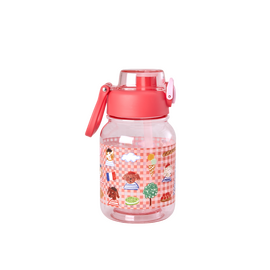 Rice - Plastic Kids Drinking Bottle - Red - 700 ml / Home and Kitchen