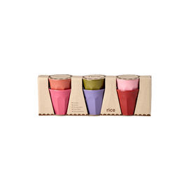 Rice - Melamine Espresso Cups - Assorted Solid Colors - 80 ml / Home and Kitchen