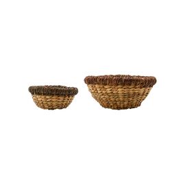 House Doctor - HDLogan Basket - Nature/French roast/Mulberry / Home and Kitchen