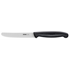 KOHE serrated knife, 104 mm, black