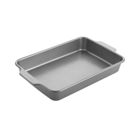 KitchenAid - Metal Bakeware Cake Pan - Silver - 33 cm x 22.5 cm / Home and Kitchen