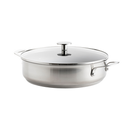 KitchenAid - Stainless Steel Sheet Skillet with 2 Side Handles - Silver - 28 cm / Home and Kitchen