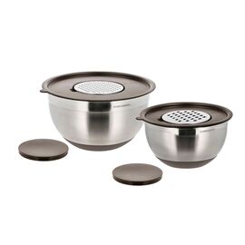 Blomsterbergs - Mixing Bowl Set – 8 Pieces – 3 + 5 Litres – Latte /