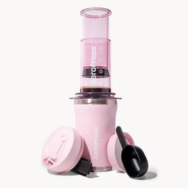AEROPRESS Go Plus Coffee Maker with Pink Thermal Mug 475 ml