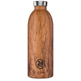​24 Bottles - Clima Bottle 0,85 L - Sequoia Wood Print (24B437) / Home and Kitchen Κουζίνα Σπίτι & Κουζίνα