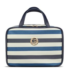 Gillian Jones - Organizer Cosmetic bag w. hangup function - Dark blue/white stripes / Beauty Accessories Woman Care