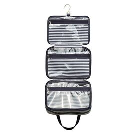 Gillian Jones - Organizer Cosmetic bag w. hangup function - Dark blue/white stripes / Beauty Accessories Woman Care