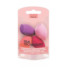 Real Techniques - 4 Mini Miracle Sponges / Beauty Tools & Accessories Makeup