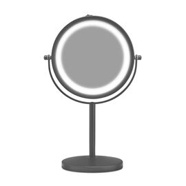 Gillian Jones - Table Mirror w. Strong LED Light - Mat Black / Beauty Tools & Accessories Makeup