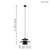 EGLO - BRENDA PENDANT - BLACK - Ø320, satineret nikkel / Home and Kitchen Lightning Home & Kitchen