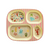 Rice - Melamine Kids 4 Room Plate - Coral Ocean Print - Coral / Home and Kitchen Kitchen Home & Kitchen