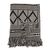 Bloomingville - Gutte Recycled Cotton Throw 160x130 cm - Black / Home and Kitchen Κουζίνα Σπίτι & Κουζίνα