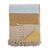 Creative Collection - Isnel Recycled Cotton Throw 160x130 cm - Yellow / Home and Kitchen Kitchen Home & Kitchen