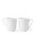 Lyngby Porcelæn - Rhombe White Mug With Handle 33 cl - Set of 2 / Home and Kitchen Κουζίνα Σπίτι & Κουζίνα