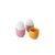 Lyngby Porcelæn - Rhombe Color Egg Cup Set 5 cm - Yellow & Rose & Lilac / Home and Kitchen Διακόσμηση Σπίτι & Κουζίνα