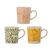Bloomingville - Fauni Cup - Multicoloured Stoneware - Set of 3 / Home and Kitchen Κουζίνα Σπίτι & Κουζίνα